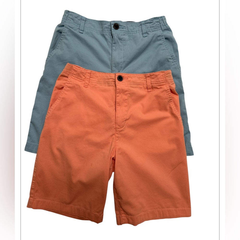 Oshkosh B'gosh 2 Pcs. Boy’s Blue /Orange Chino Shorts Size:14